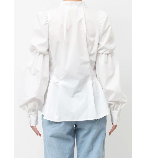 dazzlin「ペプラムボリュームスリーブボウタイブラウス」|シャツ・ブラウス|
