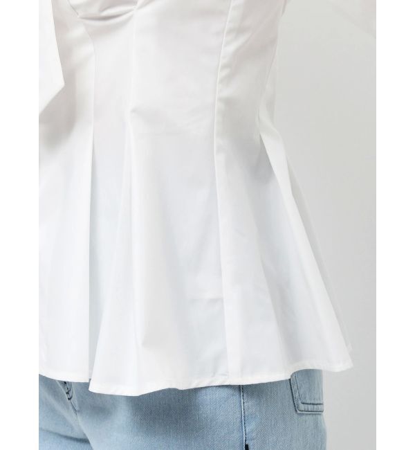 dazzlin「ペプラムボリュームスリーブボウタイブラウス」|シャツ・ブラウス|
