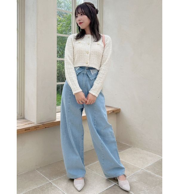 dazzlin「カーブラインデニムパンツ」|デニム|