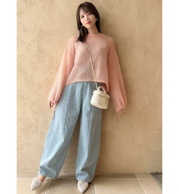 dazzlin「カーブラインデニムパンツ」|デニム|