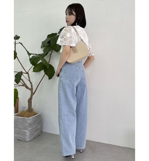 dazzlin「カーブラインデニムパンツ」|デニム|