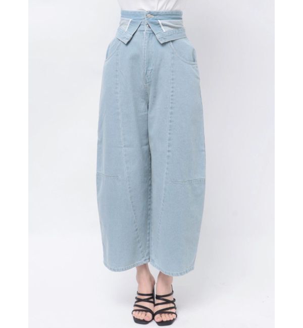 dazzlin「カーブラインデニムパンツ」|デニム|