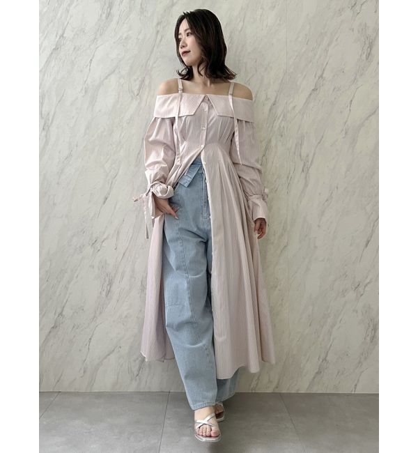 dazzlin「カーブラインデニムパンツ」|デニム|