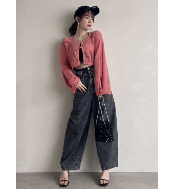 dazzlin「カーブラインデニムパンツ」|デニム|