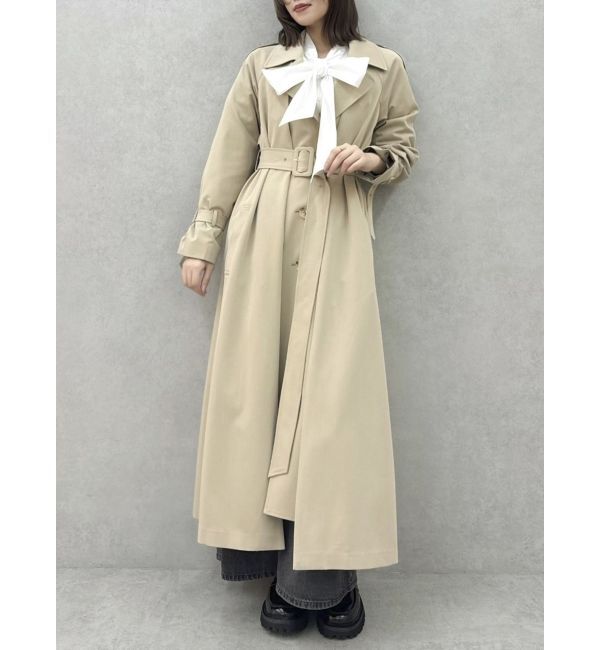 dazzlin「レイヤードタックシングルトレンチコート」|トレンチコート|