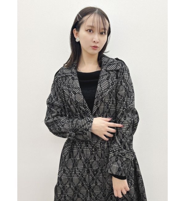 dazzlin「レイヤードタックシングルトレンチコート」|トレンチコート|