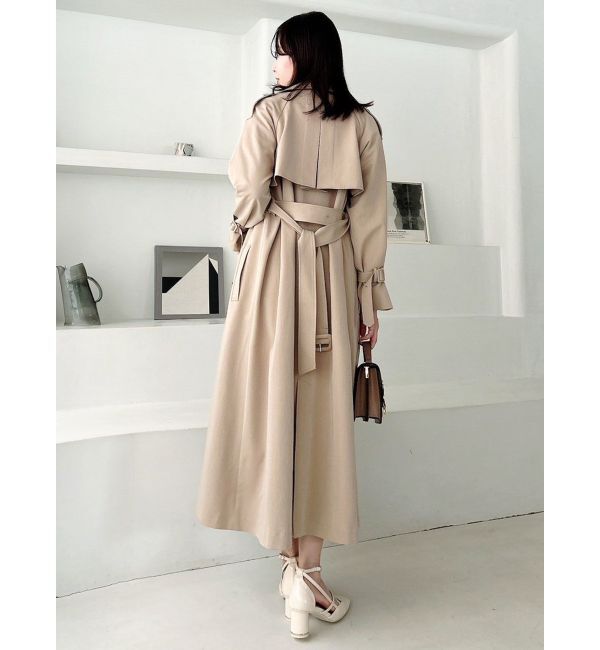 dazzlin「レイヤードタックシングルトレンチコート」|トレンチコート|