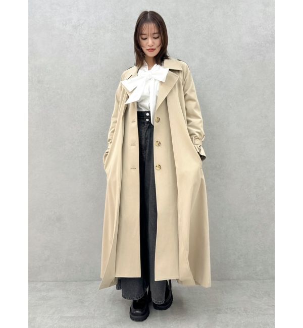 dazzlin「レイヤードタックシングルトレンチコート」|トレンチコート|