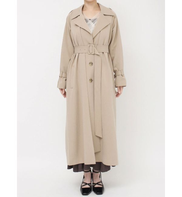 dazzlin「レイヤードタックシングルトレンチコート」|トレンチコート|