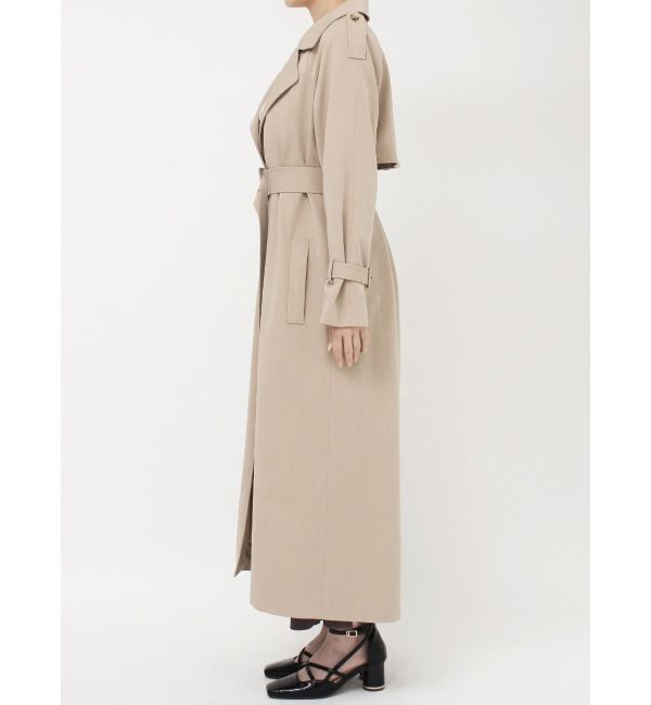 dazzlin「レイヤードタックシングルトレンチコート」|トレンチコート|