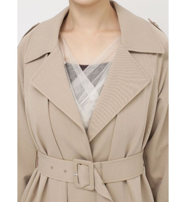 dazzlin「レイヤードタックシングルトレンチコート」|トレンチコート|