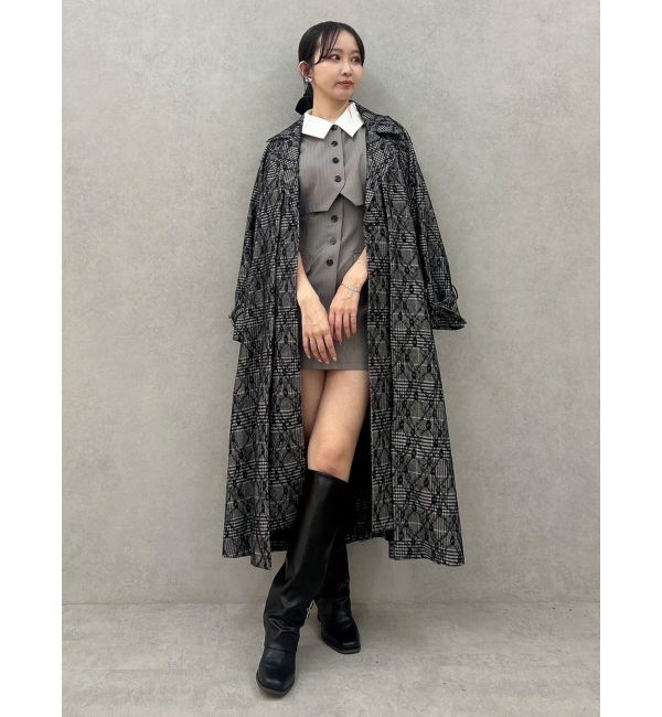 dazzlin「レイヤードタックシングルトレンチコート」|トレンチコート|