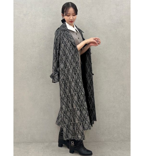 dazzlin「レイヤードタックシングルトレンチコート」|トレンチコート|