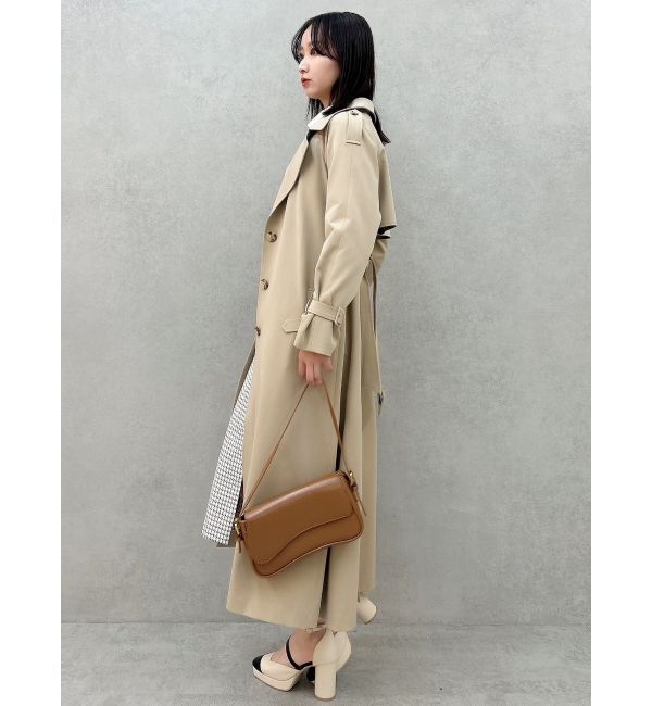dazzlin「レイヤードタックシングルトレンチコート」|トレンチコート|