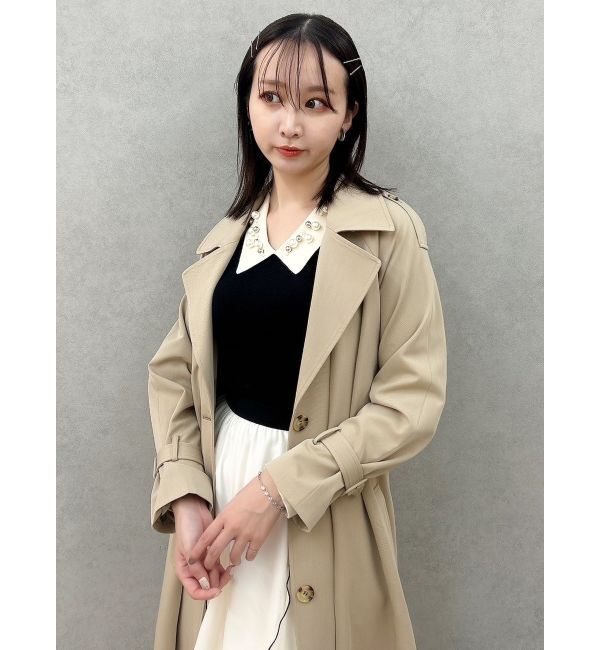 dazzlin「レイヤードタックシングルトレンチコート」|トレンチコート|