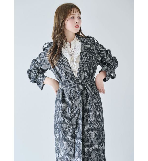 dazzlin「レイヤードタックシングルトレンチコート」|トレンチコート|