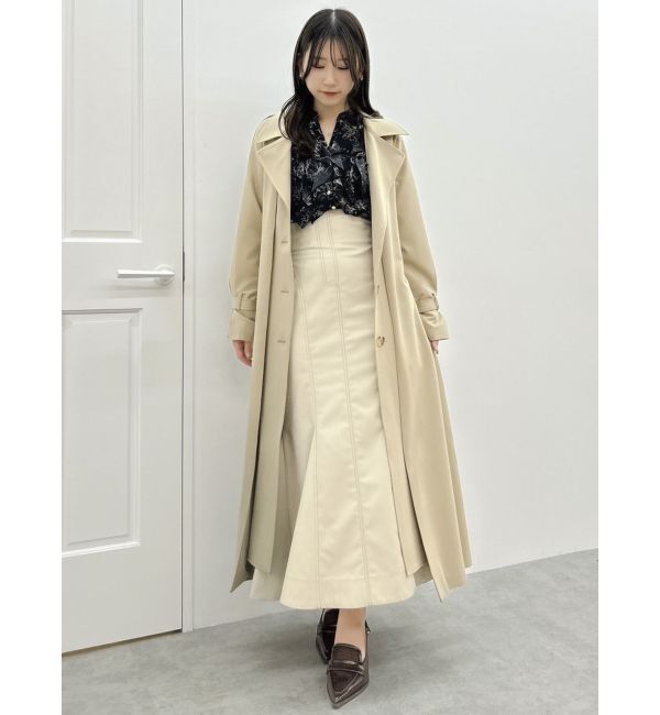 dazzlin「レイヤードタックシングルトレンチコート」|トレンチコート|