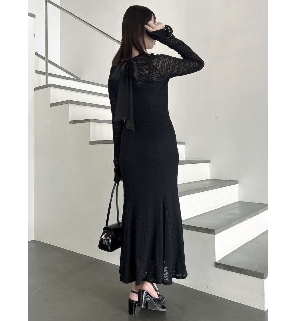 dazzlin「バックリボンレースワンピース」|ワンピース|