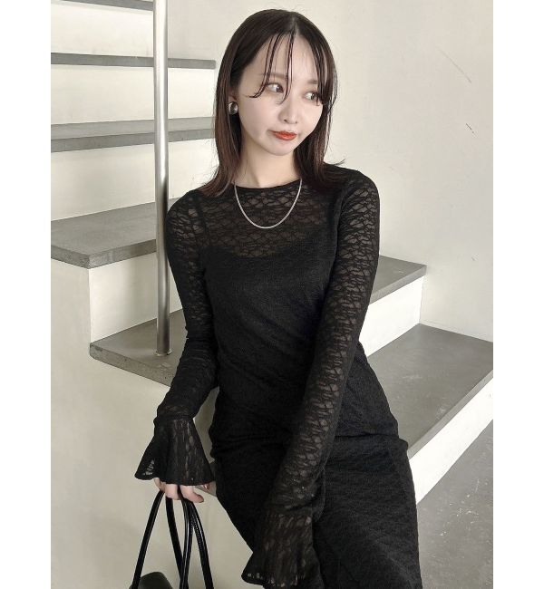 dazzlin「バックリボンレースワンピース」|ワンピース|