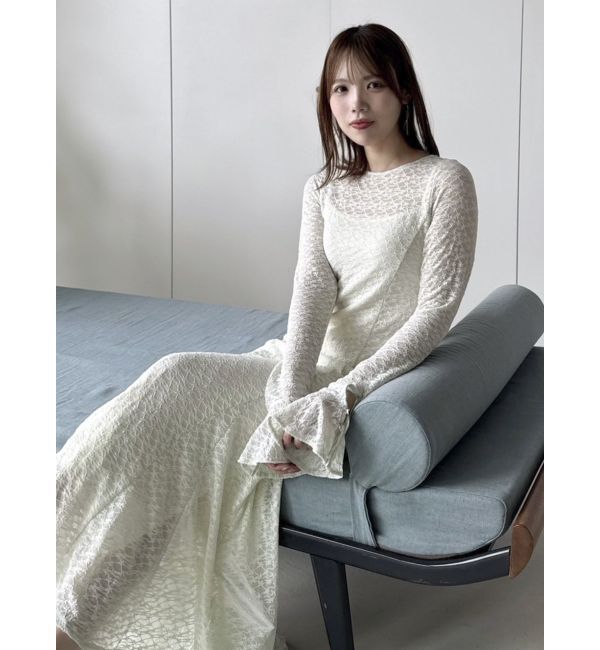 dazzlin「バックリボンレースワンピース」|ワンピース|