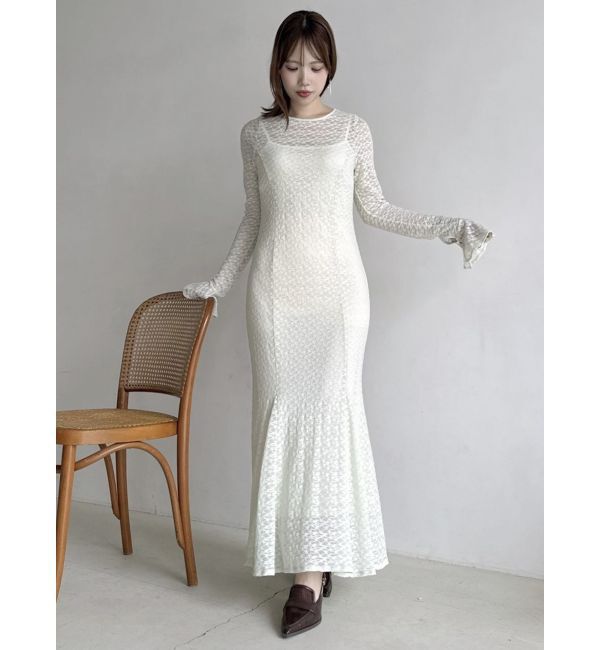 dazzlin「バックリボンレースワンピース」|ワンピース|