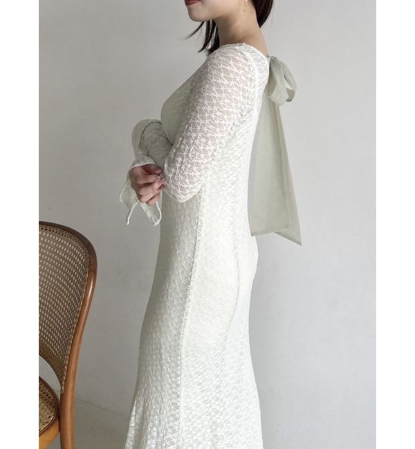 dazzlin「バックリボンレースワンピース」|ワンピース|