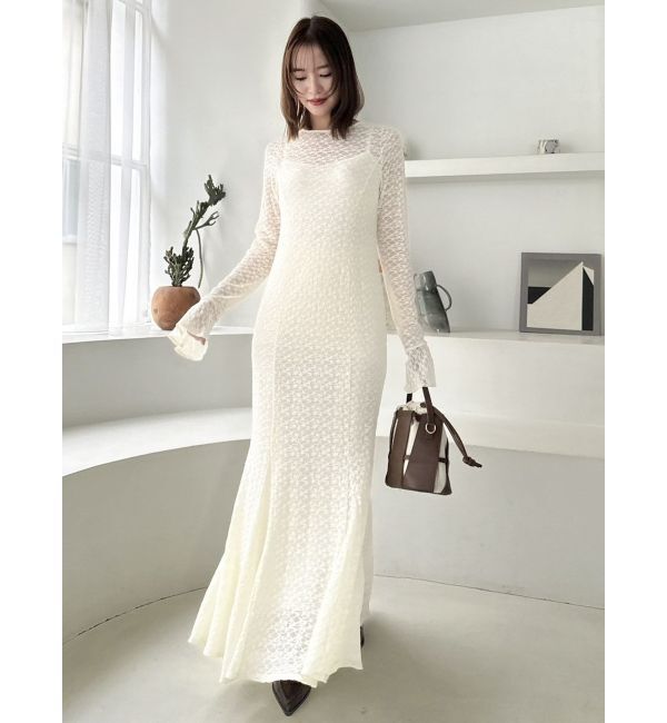 dazzlin「バックリボンレースワンピース」|ワンピース|