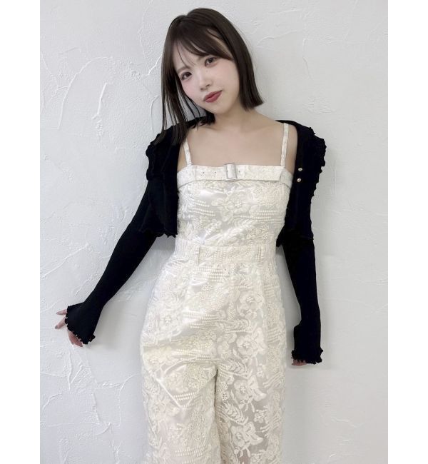 dazzlin「レースワイドサロペット」|ワンピース|