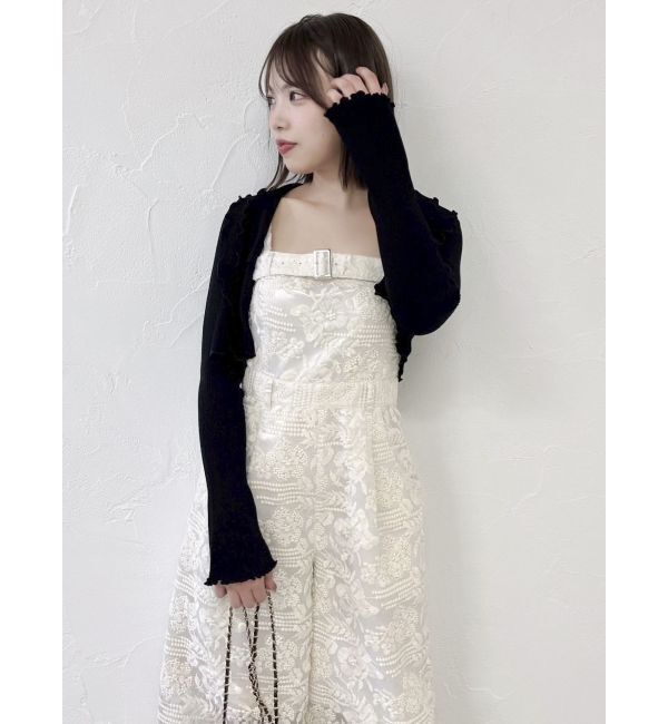 dazzlin「レースワイドサロペット」|ワンピース|