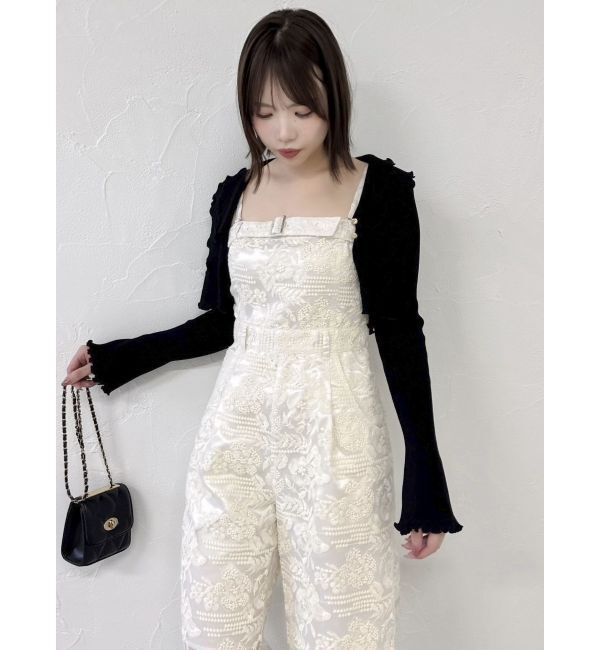 dazzlin「レースワイドサロペット」|ワンピース|