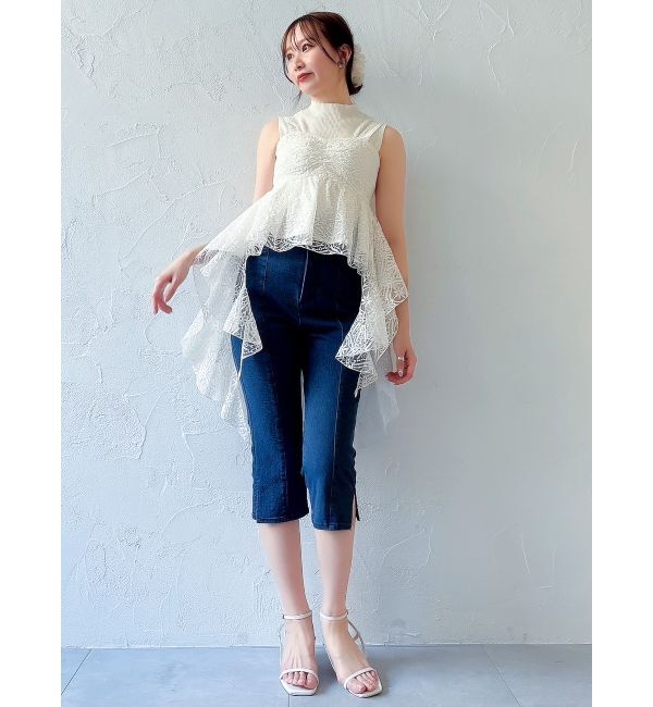 dazzlin「レースビッグフリルブラウス」|シャツ・ブラウス|