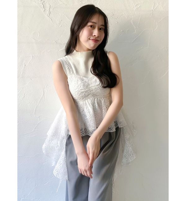 dazzlin「レースビッグフリルブラウス」|シャツ・ブラウス|