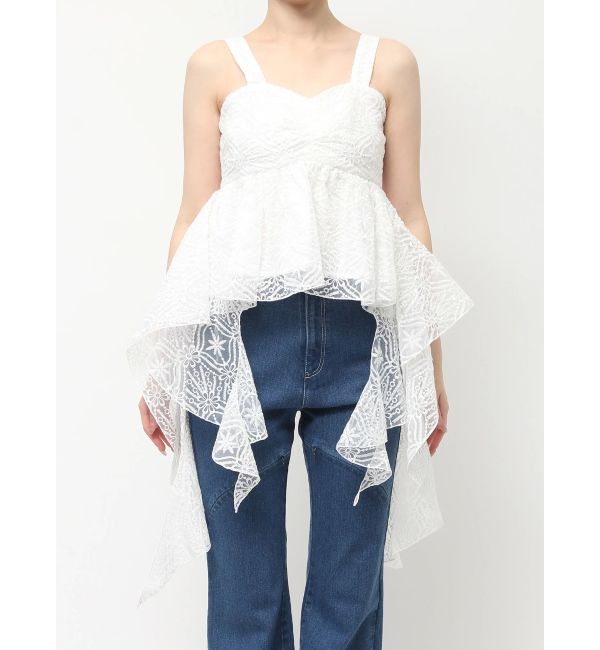 dazzlin「レースビッグフリルブラウス」|シャツ・ブラウス|