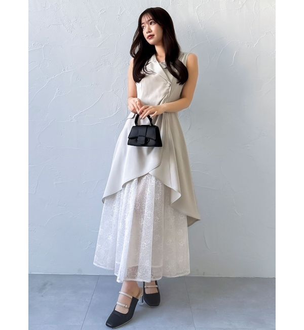 dazzlin「ドレープタックレイヤードワンピース」|ワンピース|