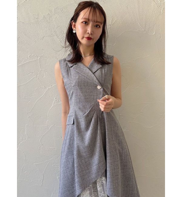 dazzlin「ドレープタックレイヤードワンピース」|ワンピース|