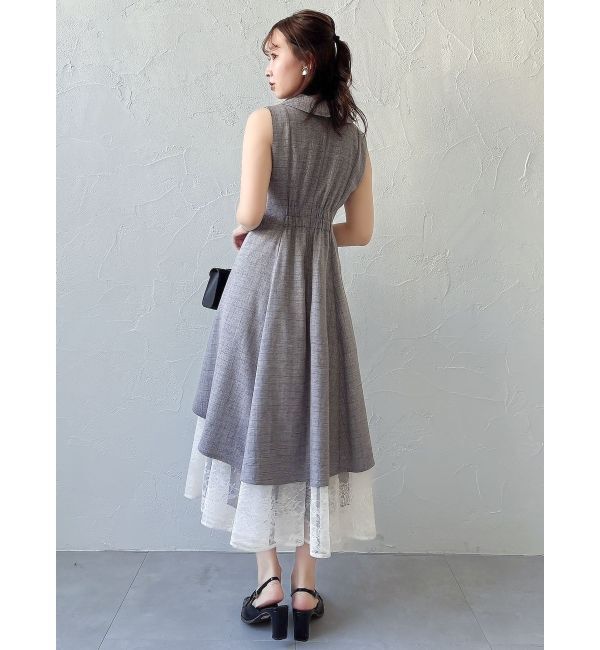 dazzlin「ドレープタックレイヤードワンピース」|ワンピース|