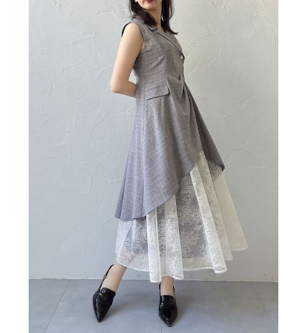 dazzlin「ドレープタックレイヤードワンピース」|ワンピース|