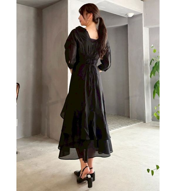 dazzlin「レイヤードシャツドッキングワンピース」|ワンピース|