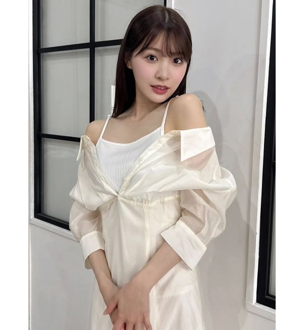 dazzlin「レイヤードシャツドッキングワンピース」|ワンピース|