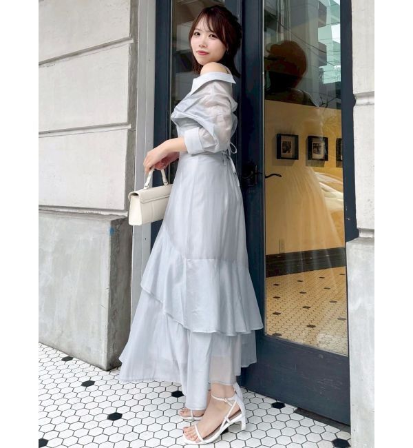 dazzlin「レイヤードシャツドッキングワンピース」|ワンピース|