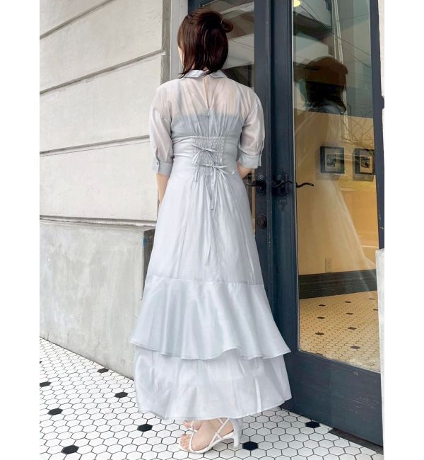 dazzlin「レイヤードシャツドッキングワンピース」|ワンピース|