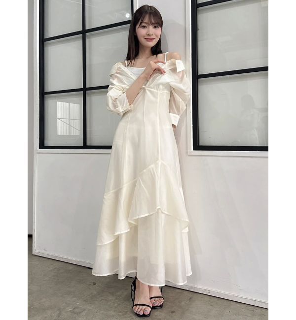 dazzlin「レイヤードシャツドッキングワンピース」|ワンピース|