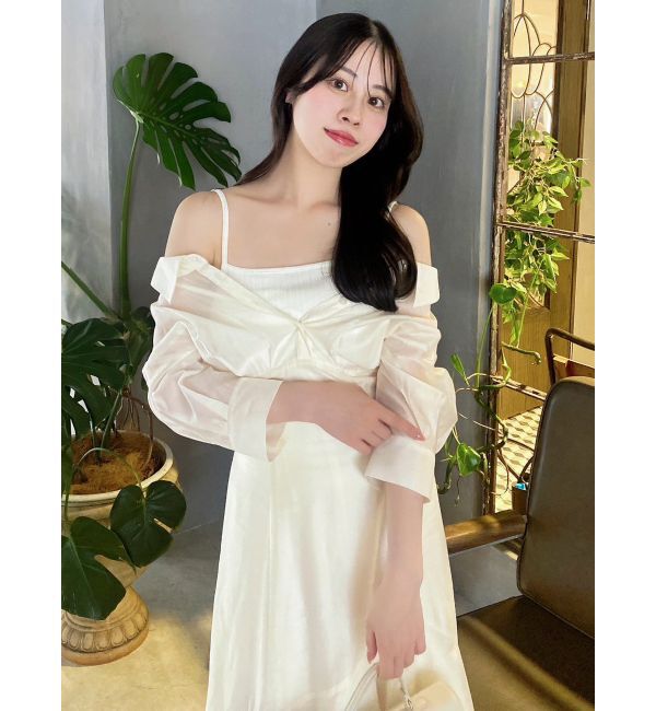 dazzlin「レイヤードシャツドッキングワンピース」|ワンピース|