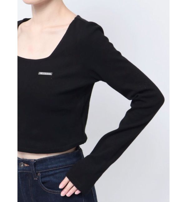 EMODA「プレートクロップトップ」|Tシャツ・カットソー|