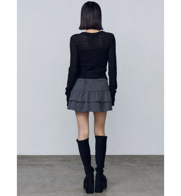 EMODA「ティアードフリルミニスカート」|スカート|