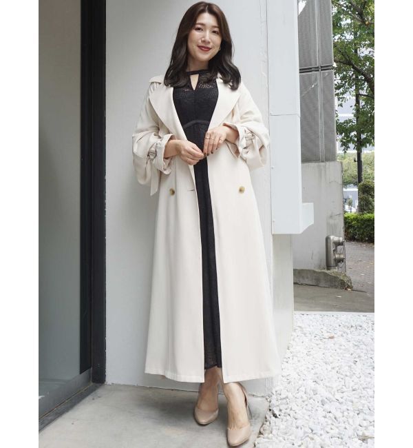 MERCURYDUO「オープンショルダーレースパイピングドレス」|ドレス|