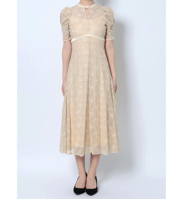 MERCURYDUO「オープンショルダーレースパイピングドレス」|ドレス|