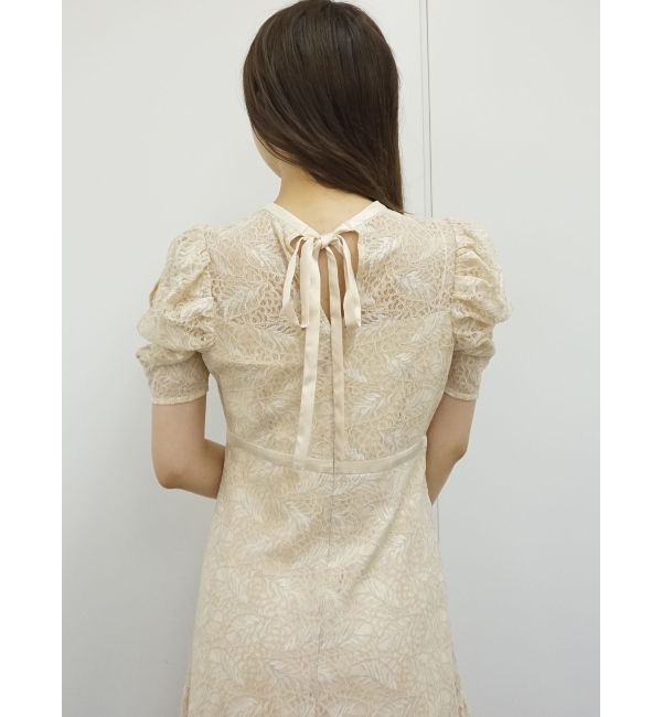 MERCURYDUO「オープンショルダーレースパイピングドレス」|ドレス|