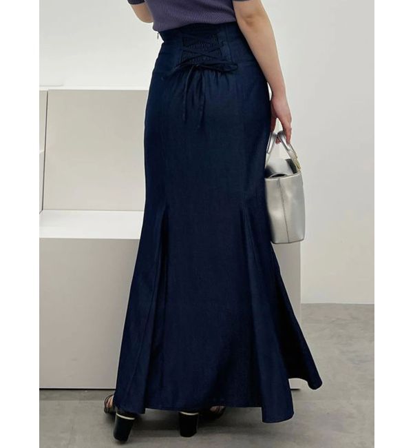 MERCURYDUO「バックレースアップストレッチマーメイドスカート」|スカート|