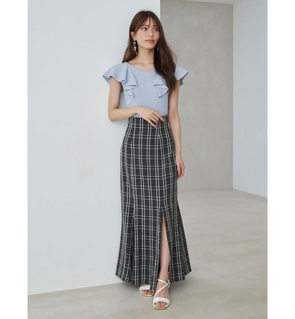 MERCURYDUO「バックレースアップストレッチマーメイドスカート」|スカート|